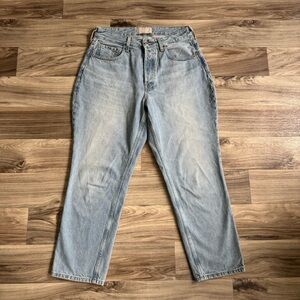 Everlane The Curvy '90s Cheeky Straight Ankle Length Light Wash Jean Size 30